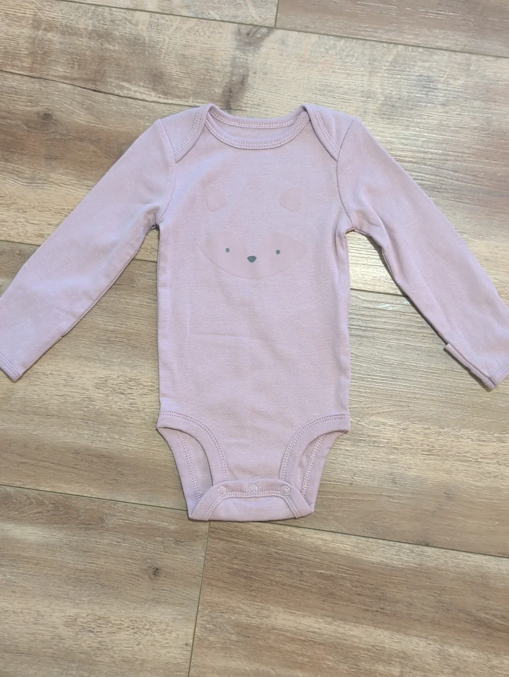 NWOT 3 Carter's Cotton Long Sleeve Onesies, 3 Months